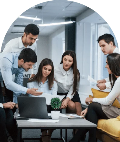Team Collaboration - Professionals Focused on Project with IT Managed Services for Business Efficiency and Customer Satisfaction.